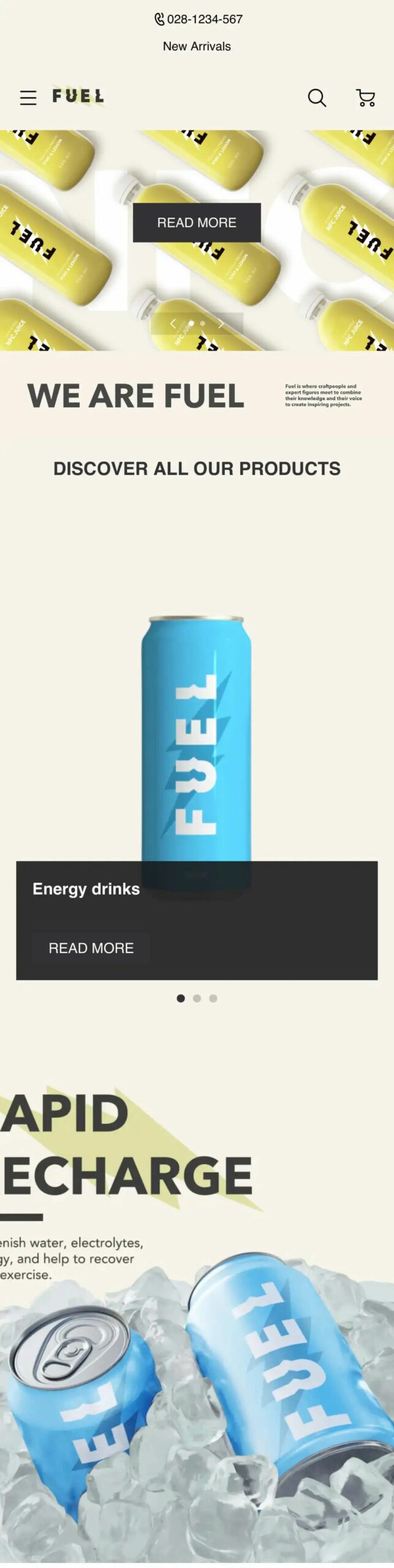 模板推薦 | 年輕跳躍的FUEL 主題，多角度展示、動(dòng)效視覺(jué)一絕！