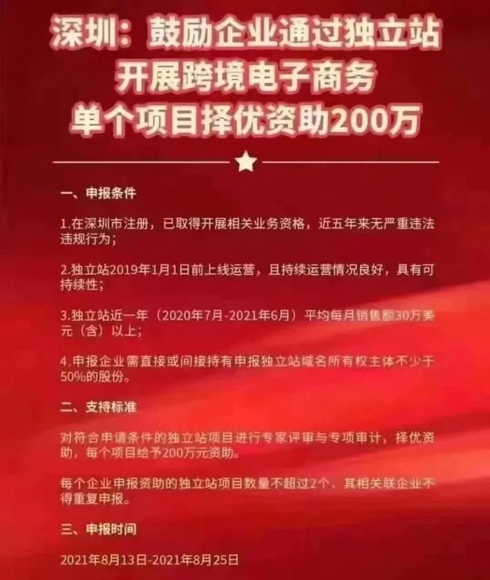 深圳出手應(yīng)對亞馬遜“封號潮”，獨立站賣家最高補貼200萬！